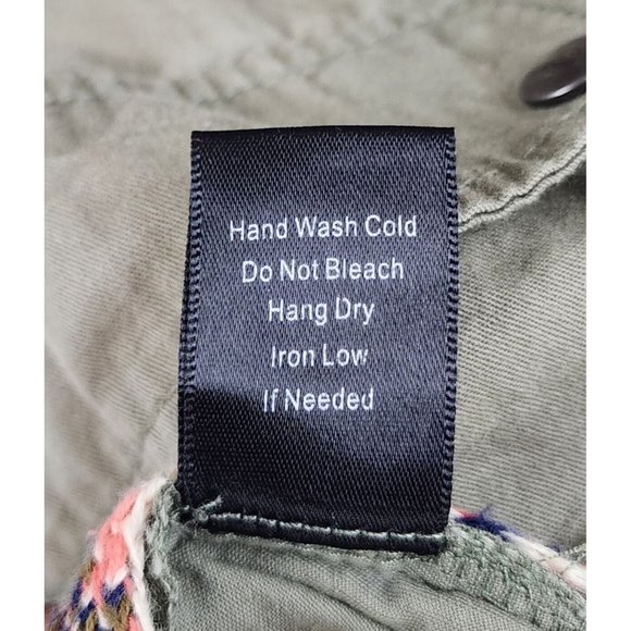 Blue Pepper Vest Womens Medium Green Cinched Southwestern Aztec Cargo Sweater - Picture 12 of 12